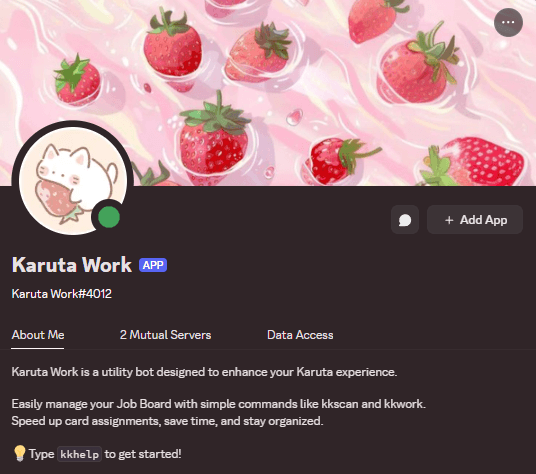 Karuta Work Discord Bot