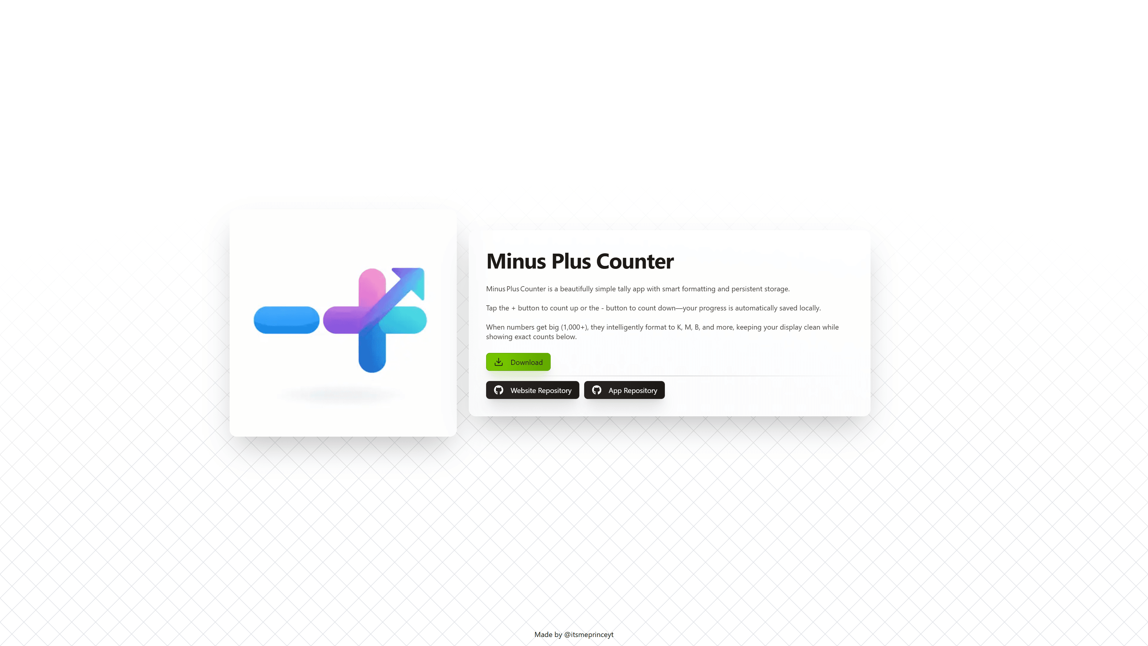 Minus Plus Counter
