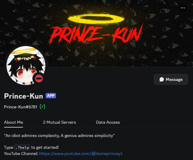 Prince-kun Discord Bot